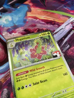 Meganium 010/132 NM Prize Pack Cosmos Holo Pokemon - Image 3