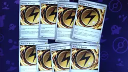 Voltaic Lightning Energy [NM] - ME05: Pitch Black 084/084 Pokemon TCG x4 playset - Image 1
