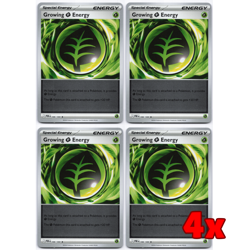 Pokemon TCG 4x Growing Energy 086/088 Reverse Holo Perfect Order Playset NM - Image 1