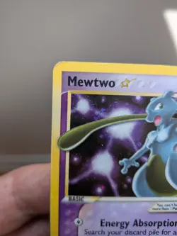 Mewtwo Gold Star Holo 2006 Pokemon Ex Holon Phantoms #103 DMG with Swirl - Image 4