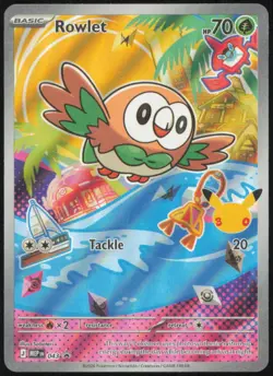 ROWLET 043 HOLO PROMO ME: MEGA EVOLUTION PROMO POKEMON NEAR MINT - Image 1