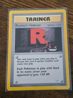 ROCKET'S HIDEOUT 63/64 Uncommon Neo Revelation Pokemon Unlimited Near Mint - Image 1
