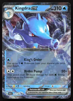 Kingdra ex 012/064 NM Shrouded Fable Double Rare Pokemon - Image 1