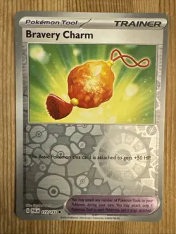 Bravery Charm 173/193 Reverse Holo Uncommon Pokemon TCG S&V Paldea Evolved - Image 1