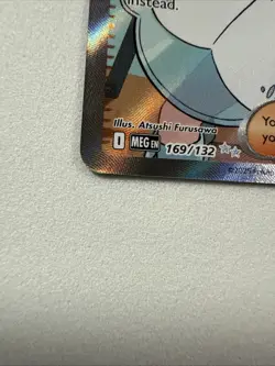 Lillie's Determination 169/132 Secret Rare Pokemon Mega Evolution Full Art NM/M - Image 3