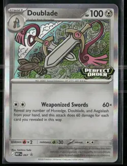 Doublade MEP 067 STAFF - Pokemon TCG Perfect Order 2026 Promo NM - Image 1