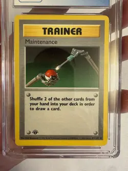 1999 Pokemon 1st Edition Shadowless Maintenance Base Set 83/102 CGC 9 Mint! WOTC - Image 3