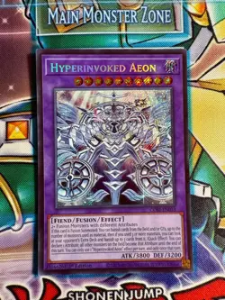 Yugioh Hyperinvoked Aeon CORI-EN033 1st Edition Secret Rare NM - Image 1