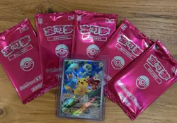 10c Pikachu Promo 004/SV-P Full Art Gem Pack 2025 Pokemon Card S-Chinese - Image 1