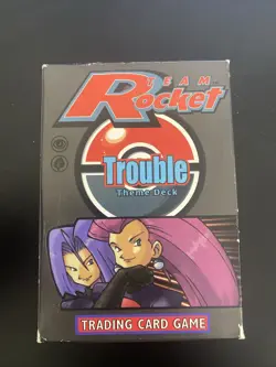 Pokemon Theme Deck Team Rocket Trouble Box Only No Cards Open Vintage 1999 - Image 1