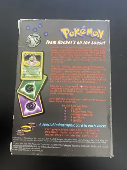 Pokemon Theme Deck Team Rocket Trouble Box Only No Cards Open Vintage 1999 - Image 2