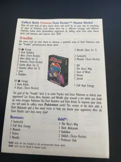 Pokemon Card List 2000 Team Rocket Includes Base Set And More Wotc Vintage - Image 3
