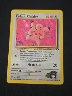 Erika's Clefairy 40/132 Gym Challenge Regular WOTC Vintage 2000 Pokemon TCG LP - Image 1
