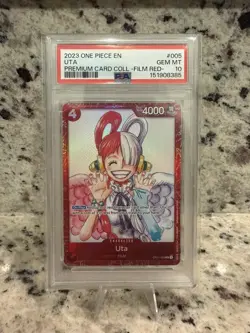 2023 One Piece En Premium Card Coll Film Red #005 Uta PSA 10 GEM MINT - Image 3