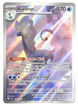 Aurorus 092/088 ME03 Perfect Order Illustration Rare FULL ART Pokemon Card NM/M - Image 3