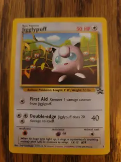 Pokemon Black Star Promo Jigglypuff No. 7 Rare Card NM-MT Collectible - Image 1