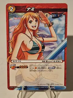 Bandai One Piece Miracle Battle Carddass Nami 02/85 2012 Japanese Card - Image 1