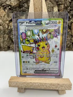 Pokemon Pikachu EX 219/191 Sv08: Surging Sparks Holo Card NM - Image 1