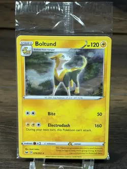 Boltund # 076/202 Sword & Shield Cosmos Holo Knockout Promo Pokemon Card Sealed - Image 1