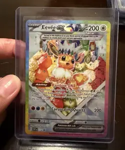 Pokemon TCG Eevee ex 174 SV Prismatic Evolutions Promo Cards Holo HP200 - Image 1