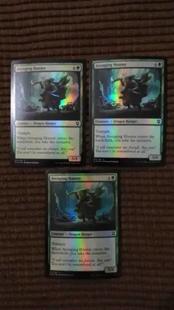 Magic: the Gathering / MtG Foil Avenging Hunter x3 Commander Baldur's Gate - Image 1