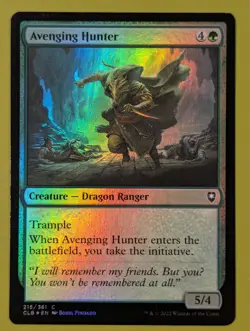 FOIL Avenging Hunter x1 Commander Legends: Battle for Baldur's Gate 1x MTG - Image 1