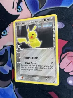 Pikachu Delta Species 13/17 Pop Series 5 Pokemon TCG Steel Type LP - Image 3