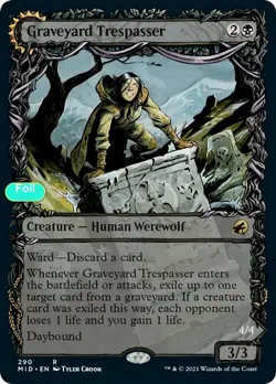 Graveyard Trespasser (Showcase) - Foil - MID - 290 NM/LP - Image 1