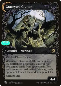 Graveyard Trespasser (Showcase) - Foil - MID - 290 NM/LP - Image 2