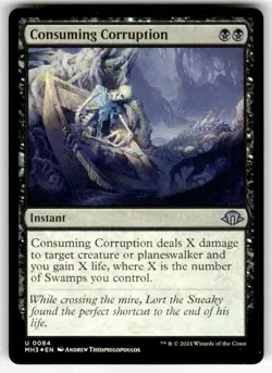 CONSUMING CORRUPTION #84 MTG MODERN HORIZONS 3 FOIL - Image 1