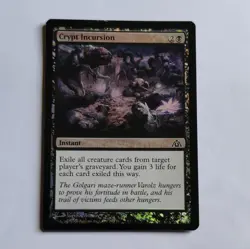MTG Crypt Incursion Foil, English Dragon's Maze 23/156 Common Black Instant - Image 1
