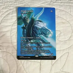 MTG Marvel Roaming Throne Doom Variant M 0099 Alex Ross Mythic Borderless - Image 1