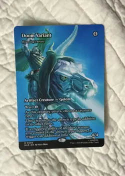 MTG Marvel Roaming Throne Doom Variant M 0099 Alex Ross Mythic Borderless - Image 2