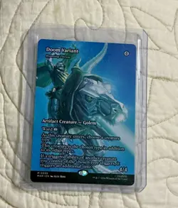 MTG Marvel Roaming Throne Doom Variant M 0099 Alex Ross Mythic Borderless - Image 4