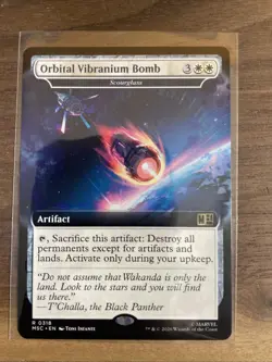 MTG Orbital Vibranium Bomb - Scourglass (Extended Art): Marvel Super Heroes - Image 1