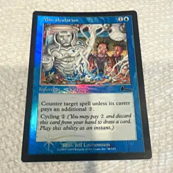 Wizards of the Coast Magic: The Gathering Miscalculation Foil English #36/143 - Image 1