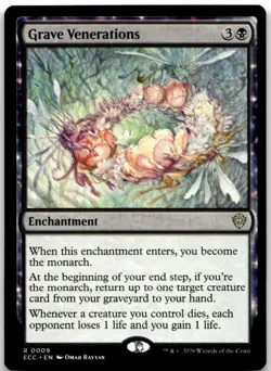 Grave Venerations 9 Rare Commander: Lorwyn Eclipsed Magic: The Gathering NM - Image 1