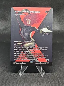 MTG Marvel Super Heroes - Widow-Making Infiltrator (Borderless) Mythic 0063 - Image 1