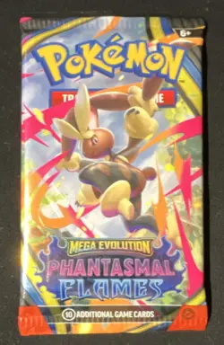 4 Pokemon TCG Mega Evolution Phantasmal Flames Booster Packs 10 Cards English. - Image 3