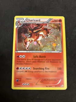 Charizard 19/113 Legendary Treasures Cosmos Holo 🌀 SWIRL! Pokemon LP/MP - Image 3