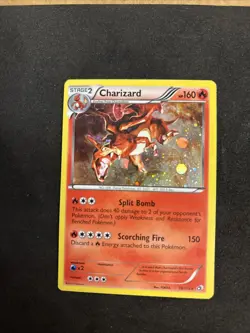 Charizard 19/113 Legendary Treasures Cosmos Holo 🌀 SWIRL! Pokemon LP/MP - Image 5