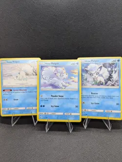 Pokemon Alolan Vulpix Lot x3- Cutie Card Bundle - Image 1