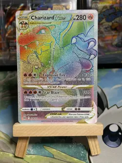 Pokemon TCG Charizard VSTAR 174/172 : Brilliant Stars Rainbow Rare NM/M - Image 1