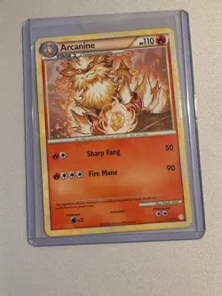 Arcanine 1/123 Non Holo Rare Deck Exclusive HG/SS Pokemon Near Mint - Image 1