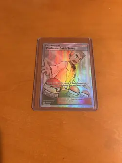 Pokemon Professor Oak's Setup Full Art Ultra Rare Holo Sm-Cosmic Eclipse 233/236 - Image 1