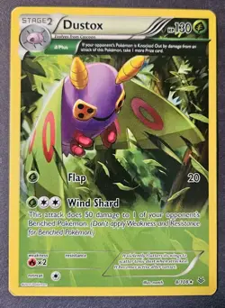 Pokemon TCG Dustox 8/108 Roaring Skies Rare Regular Light Play See Pictures - Image 1