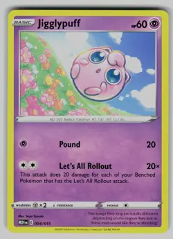 Jigglypuff 004/015 Promo McDonald's Promos 2024 Pokemon Near Mint - Image 1