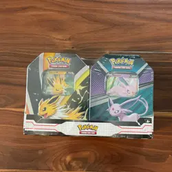 V Heroes 3x 2-Pack Tin Bundle Set Eevee Evolutions (Target 2023) Pokemon TCG New - Image 2