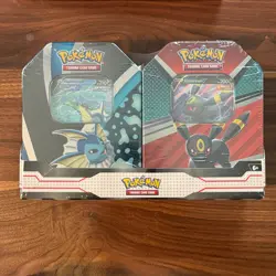 V Heroes 3x 2-Pack Tin Bundle Set Eevee Evolutions (Target 2023) Pokemon TCG New - Image 3