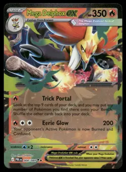 Mega Delphox ex ME05: Pitch Black [008/084] Double Rare Holofoil NM Pokemon - Image 1
